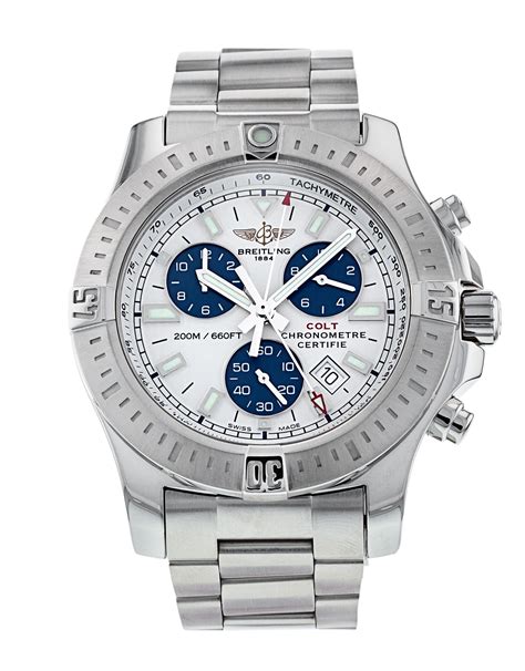 breitling colt chronograph 2 replica|pre owned breitling colt chronograph.